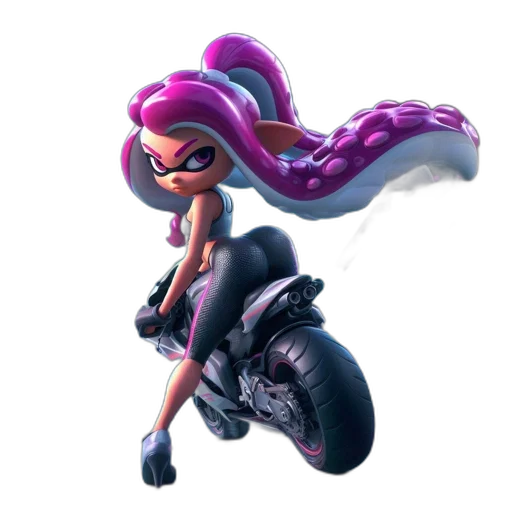 dress, hair, weapon, jacket transparent PNG cut-out