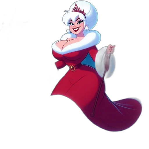 dress, crown, staff, concept art transparent PNG cut-out