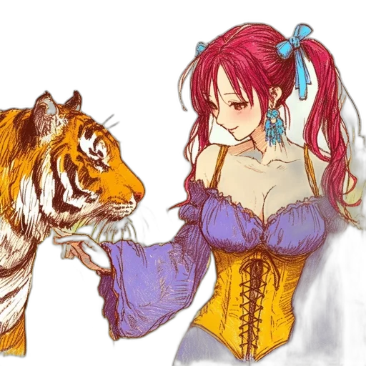 animal, dress, fantasy art, anime transparent PNG cut-out