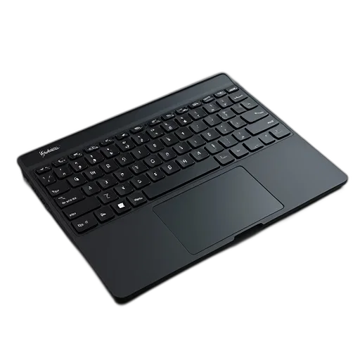 black, modern, wireless, keyboard transparent PNG cut-out