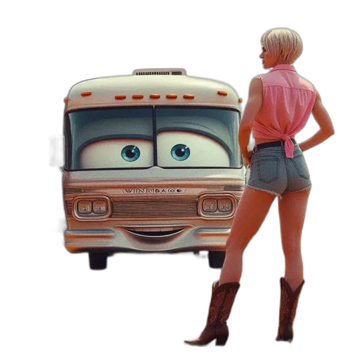car, robot, dress, concept art transparent PNG cut-out