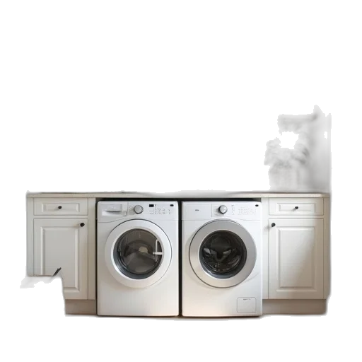 furniture, 3d render, photorealistic, laundry transparent PNG cut-out