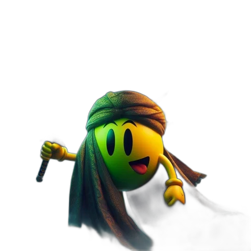 staff, weapon, mask, creature transparent PNG cut-out