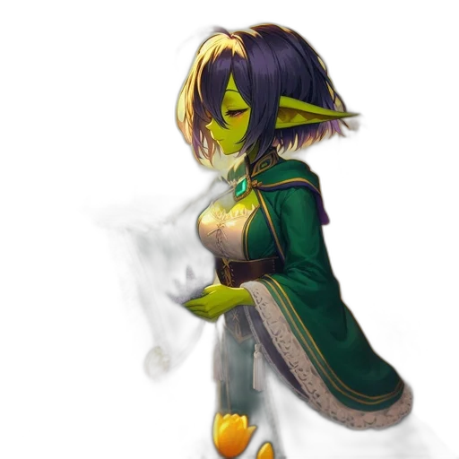 staff, dragon, mask, dress transparent PNG cut-out
