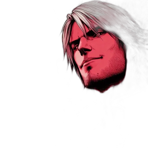 face, hair, mask, weapon transparent PNG cut-out