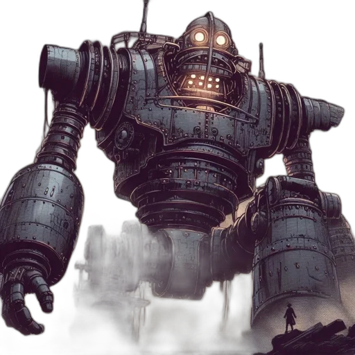robot, weapon, concept art, fantasy art transparent PNG cut-out