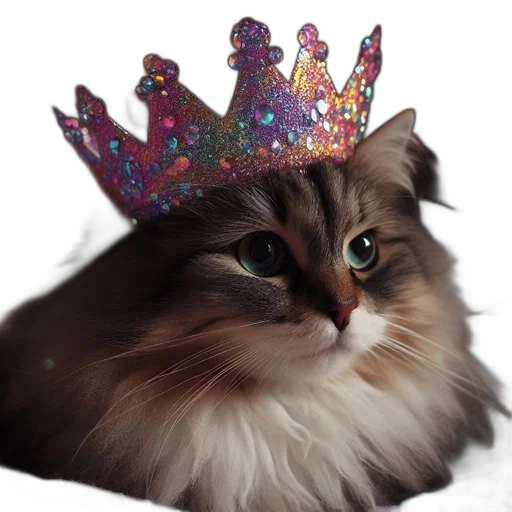 crown, animal, hat, staff transparent PNG cut-out