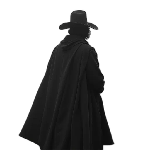 hat, jacket, staff, mask transparent PNG cut-out