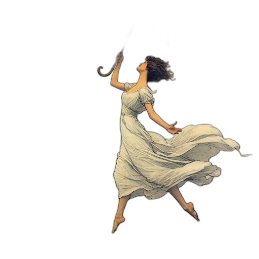 dress, staff, umbrella, sword transparent PNG cut-out