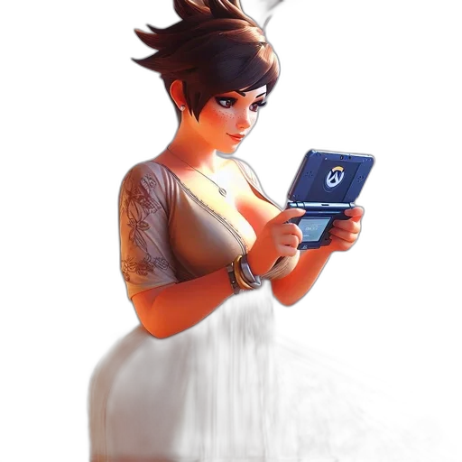 dress, staff, robot, crown transparent PNG cut-out