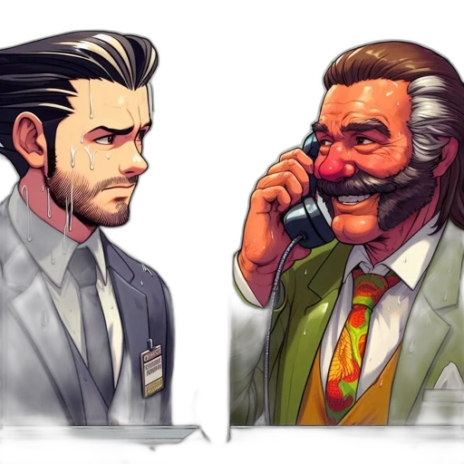 face, concept art, comic book art, pixel art transparent PNG cut-out