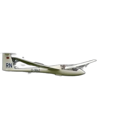 staff, 3d render, white, glider transparent PNG cut-out