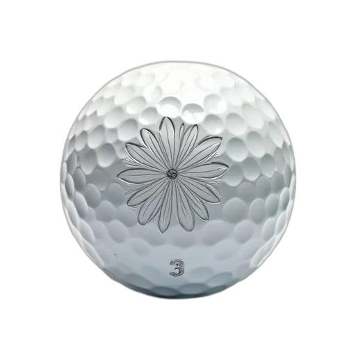 3d render, photorealistic, white, golf transparent PNG cut-out