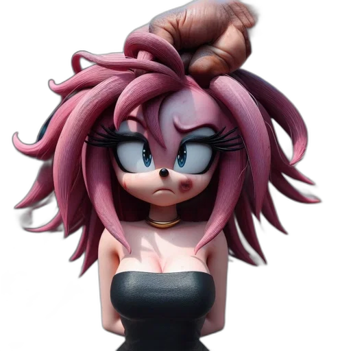 hair, 3d render, concept art, cartoon transparent PNG cut-out