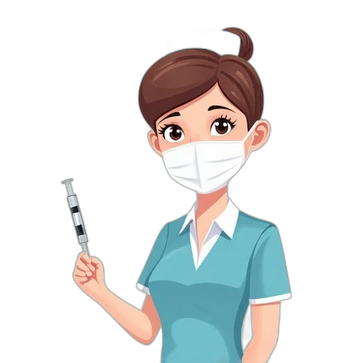 staff, cartoon, pixel art, nurse transparent PNG cut-out
