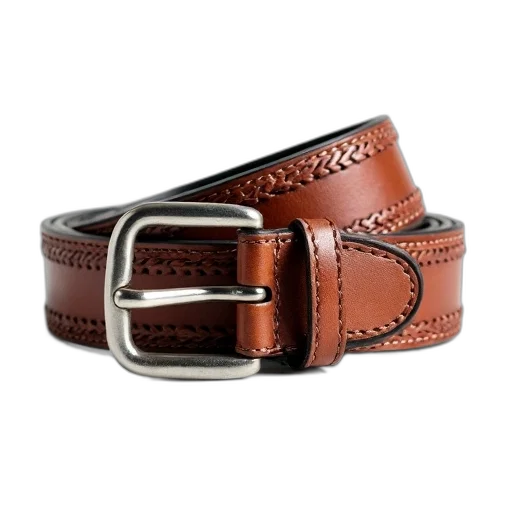 jewelry, brown, leather, belt transparent PNG cut-out