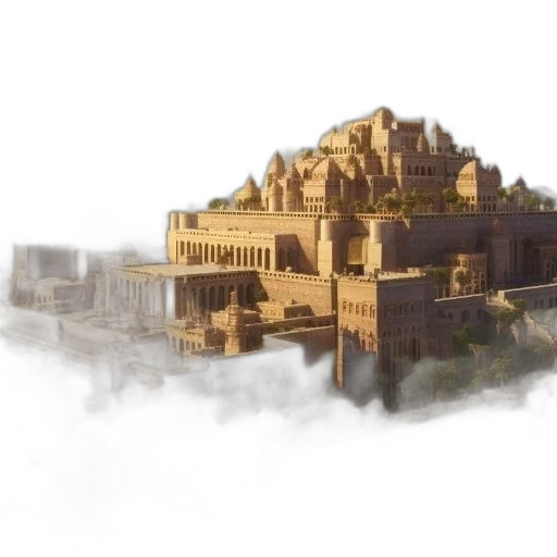 building, crown, concept art, photorealistic transparent PNG cut-out