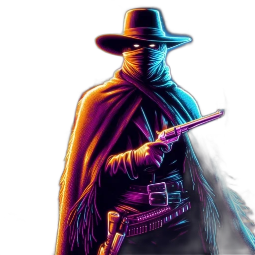 jacket, weapon, staff, comic book art transparent PNG cut-out