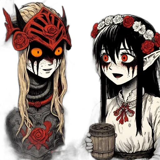 mask, fantasy art, anime, concept art transparent PNG cut-out