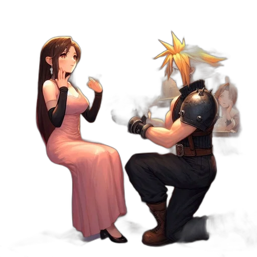staff, weapon, dress, mask transparent PNG cut-out