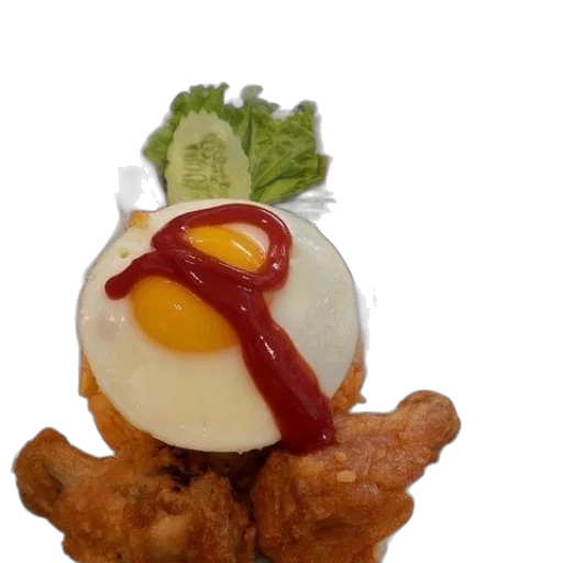food, crown, staff, 3d render transparent PNG cut-out