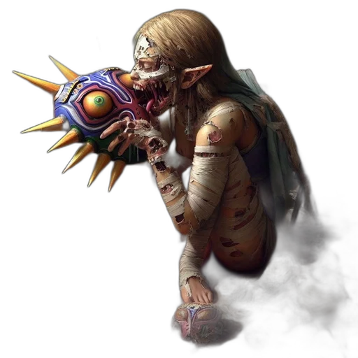 staff, creature, weapon, mask transparent PNG cut-out