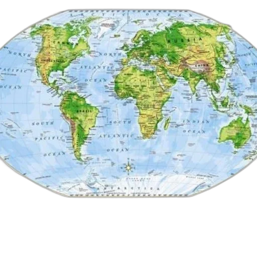 detailed, world, map, physical transparent PNG cut-out