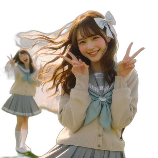 jacket, creature, hair, face transparent PNG cut-out