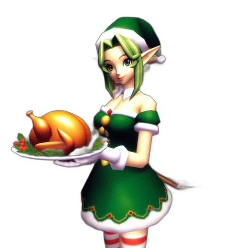 food, staff, dress, pixel art transparent PNG cut-out