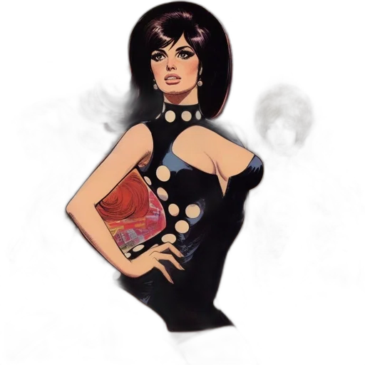 dress, jewelry, comic book art, fantasy art transparent PNG cut-out