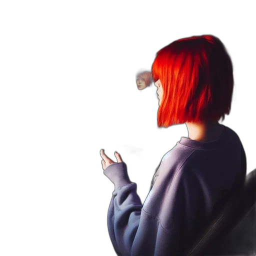 jacket, mask, robot, hair transparent PNG cut-out