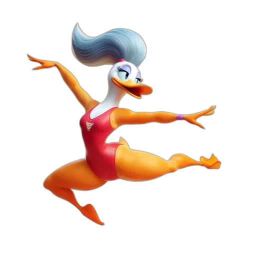 dress, animal, creature, 3d render transparent PNG cut-out