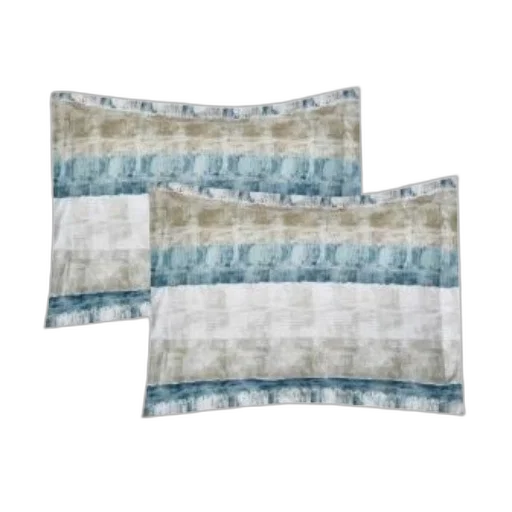 blue, two, pillowcases, striped transparent PNG cut-out