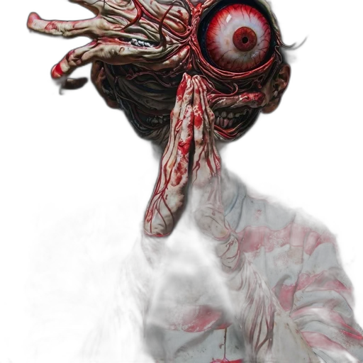 mask, creature, face, staff transparent PNG cut-out
