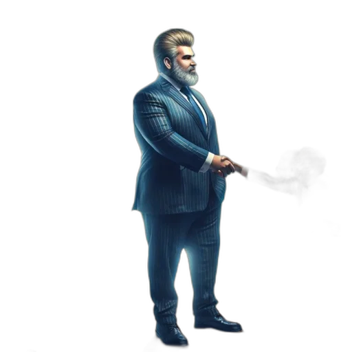 staff, jacket, face, creature transparent PNG cut-out