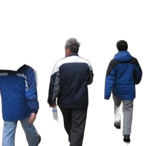 jacket, staff, umbrella, 3d render transparent PNG cut-out