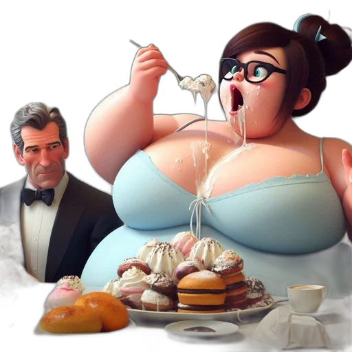 food, dress, concept art, 3d render transparent PNG cut-out