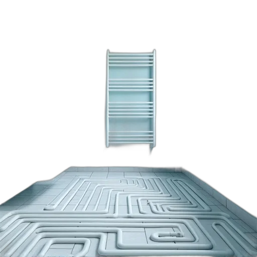 furniture, building, robot, 3d render transparent PNG cut-out