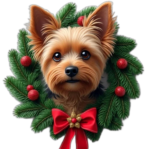 animal, photorealistic, yorkie, dog transparent PNG cut-out
