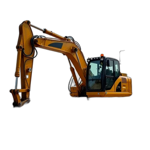 robot, compact, excavators, have transparent PNG cut-out