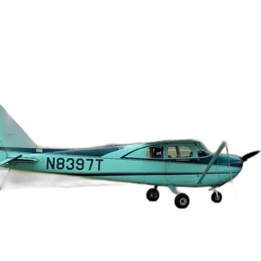 weapon, 3d render, turquoise, airplane transparent PNG cut-out