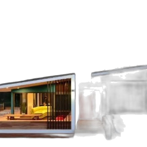 building, furniture, bottle, 3d render transparent PNG cut-out