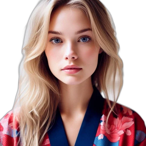 face, jacket, dress, hair transparent PNG cut-out