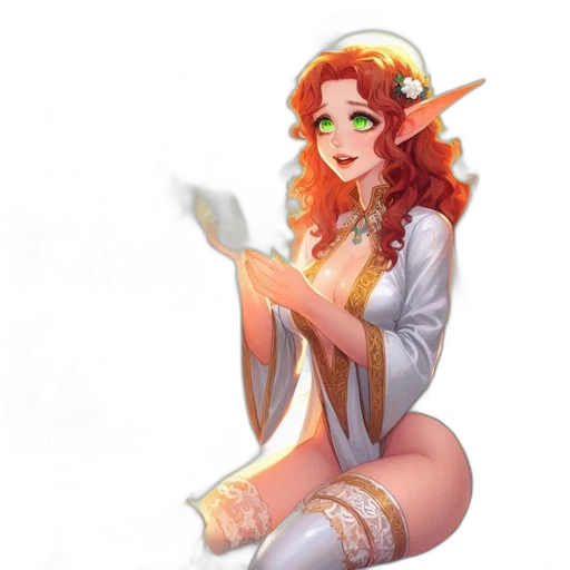 staff, dragon, dress, fantasy art transparent PNG cut-out