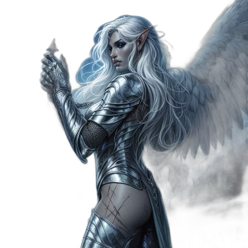 fantasy art, comic book art, concept art, photorealistic transparent PNG cut-out