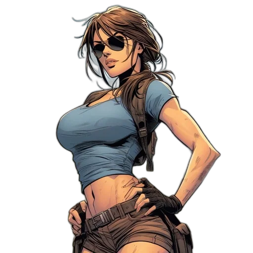 comic book art, concept art, pixel art, fantasy art transparent PNG cut-out