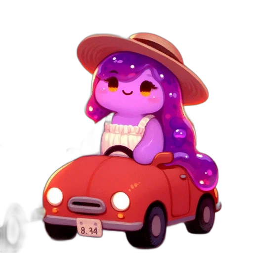car, hat, staff, concept art transparent PNG cut-out