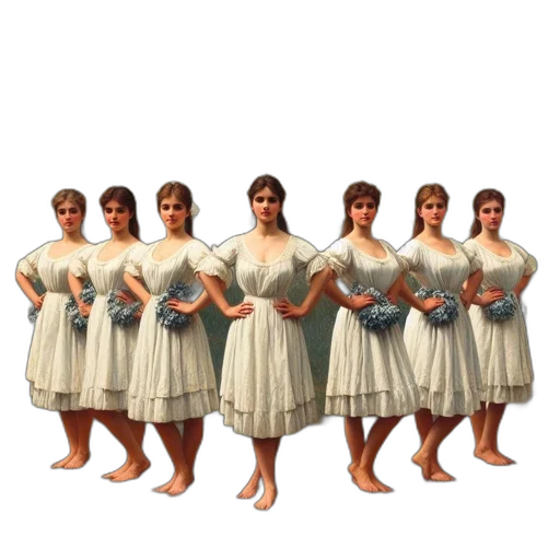 dress, crown, shoes, robot transparent PNG cut-out