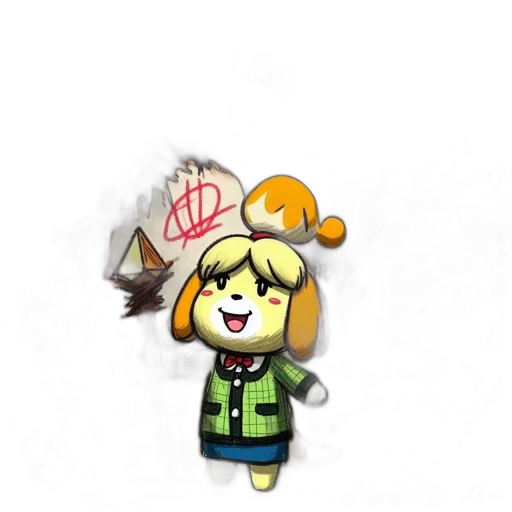 staff, hat, food, pixel art transparent PNG cut-out