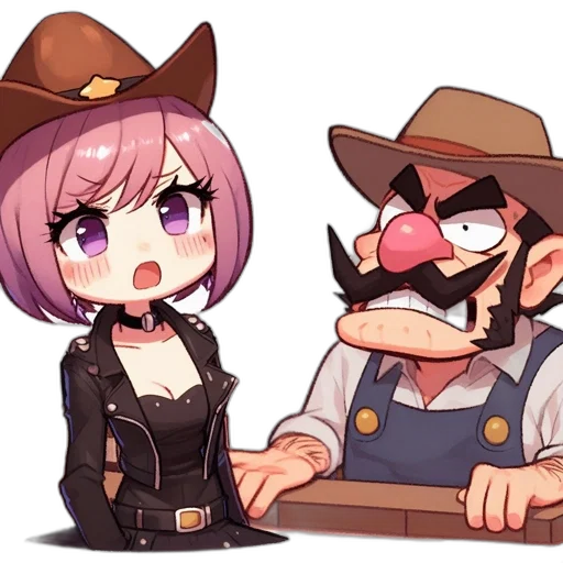 hat, staff, weapon, anime transparent PNG cut-out